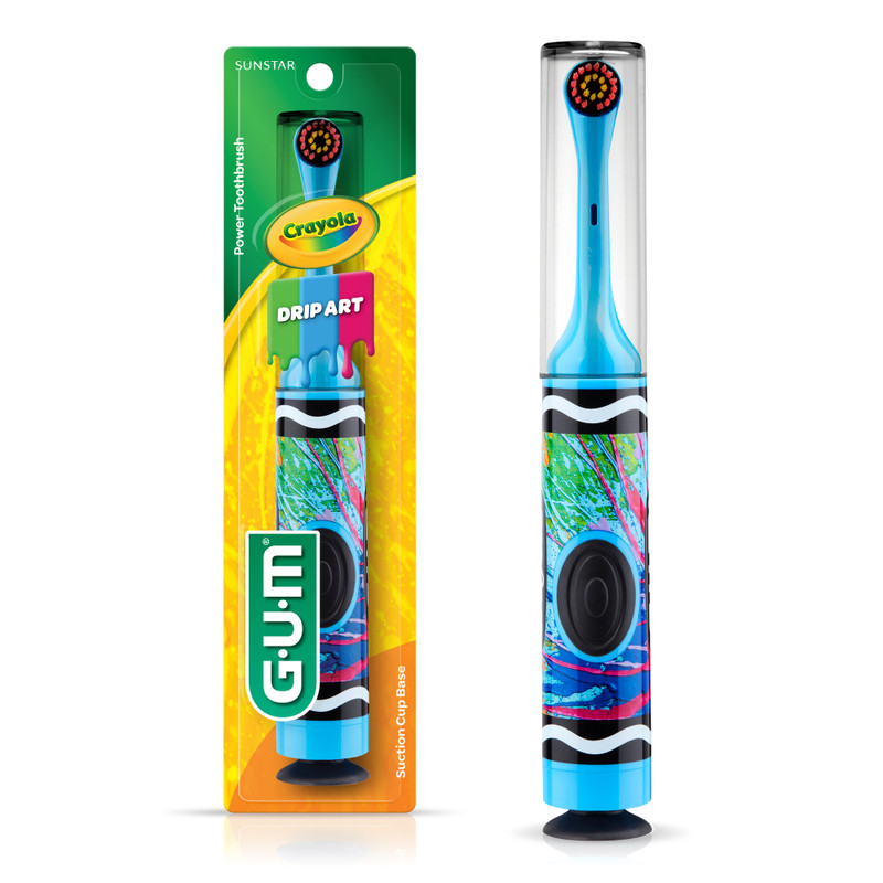 Power Tooth Brush Child Crayola 3+ soft w/cap