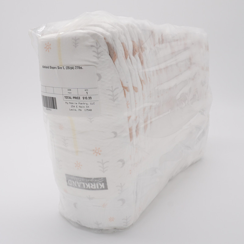 Kirkland Diapers Size 5, (28/pk) 27lbs.