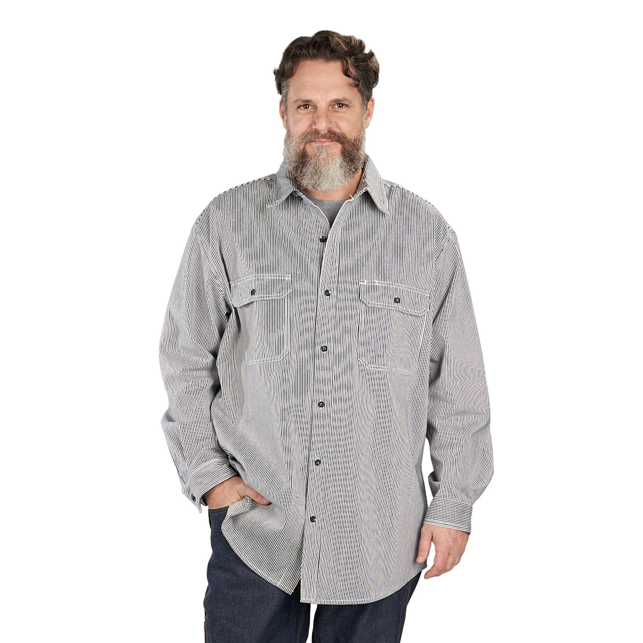 Mavi Men's Long Sleeve Shirt In Mood Indigo