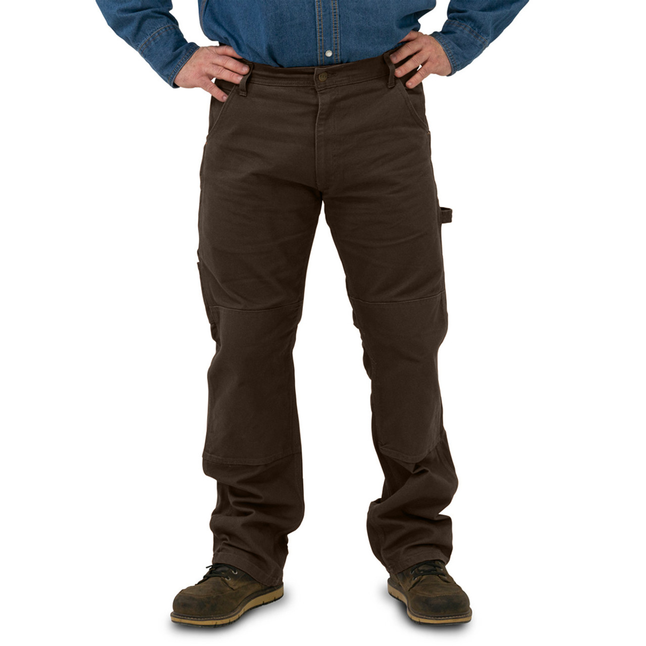 Carhartt Men's FR Washed Duck Dungaree Work Pants - Big