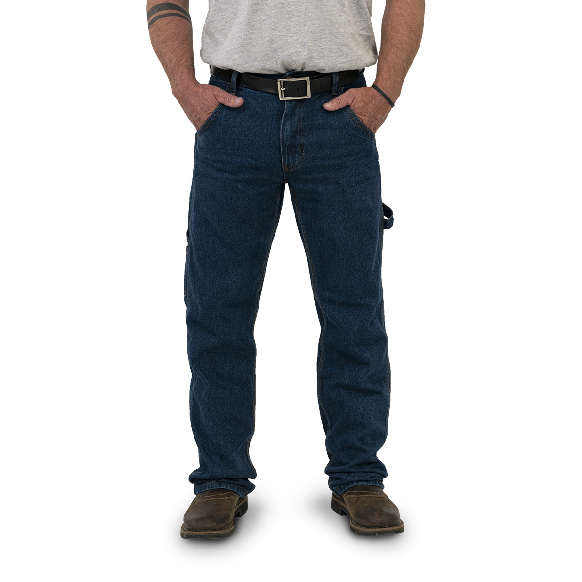 Men's Performance Comfort Denim Dungaree - KEY Apparel
