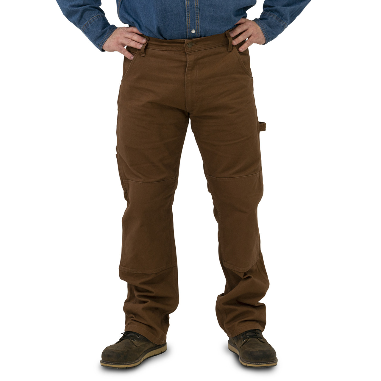 Slim Fit Duck Canvas Double Knee Pants