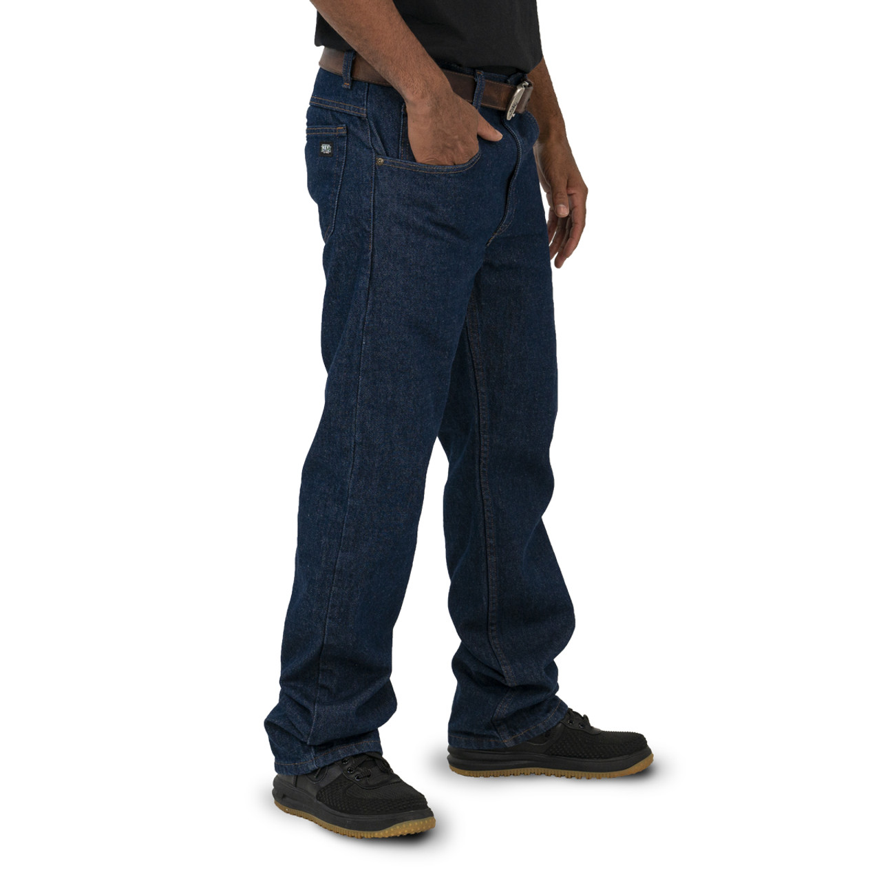 Traditional Fit 5-Pocket Denim Jeans for Men | KEY