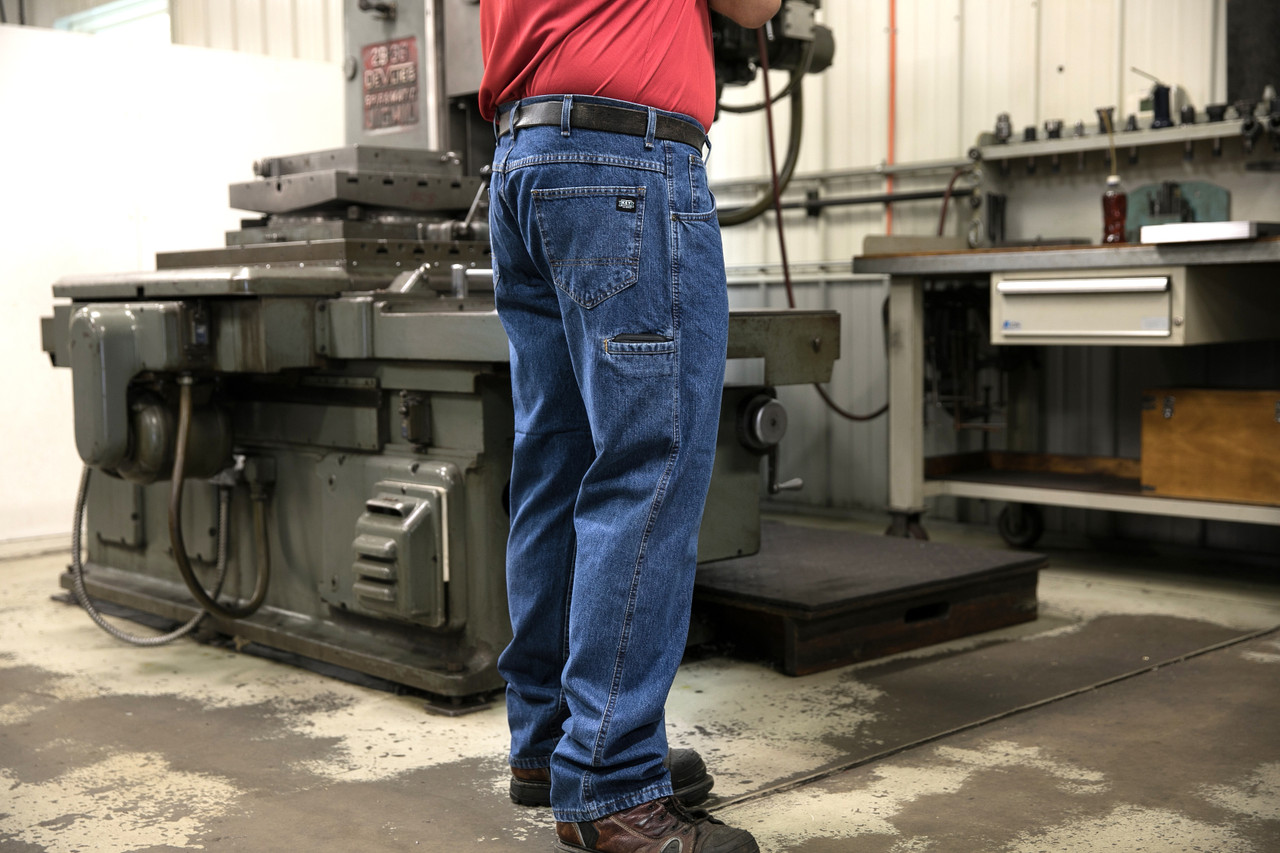 Men's Denim Jeans with Cell Phone Pocket