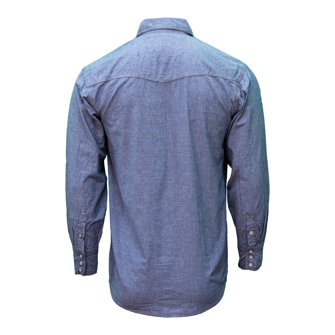 Pecos Pearl Snap in Chambray – Richter Goods