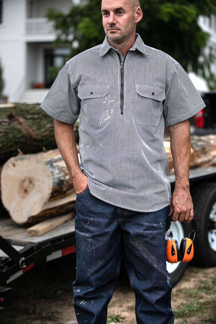 carhartt hickory stripe logger shirt - Main Image