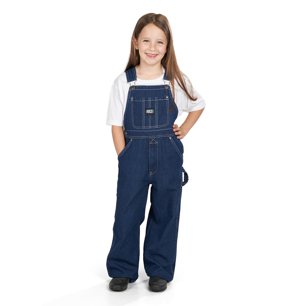 Key Youth Denim Bib Overall - 4 - Reg