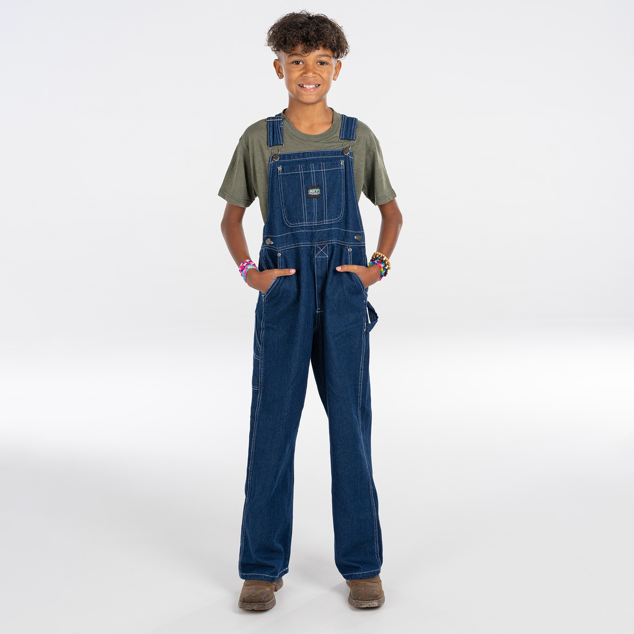 【STUDIO SALT】[SALT Label] BOY DENIM OVERALL soll. the label Kids Soll Denim Overalls | Baby Bunting AU