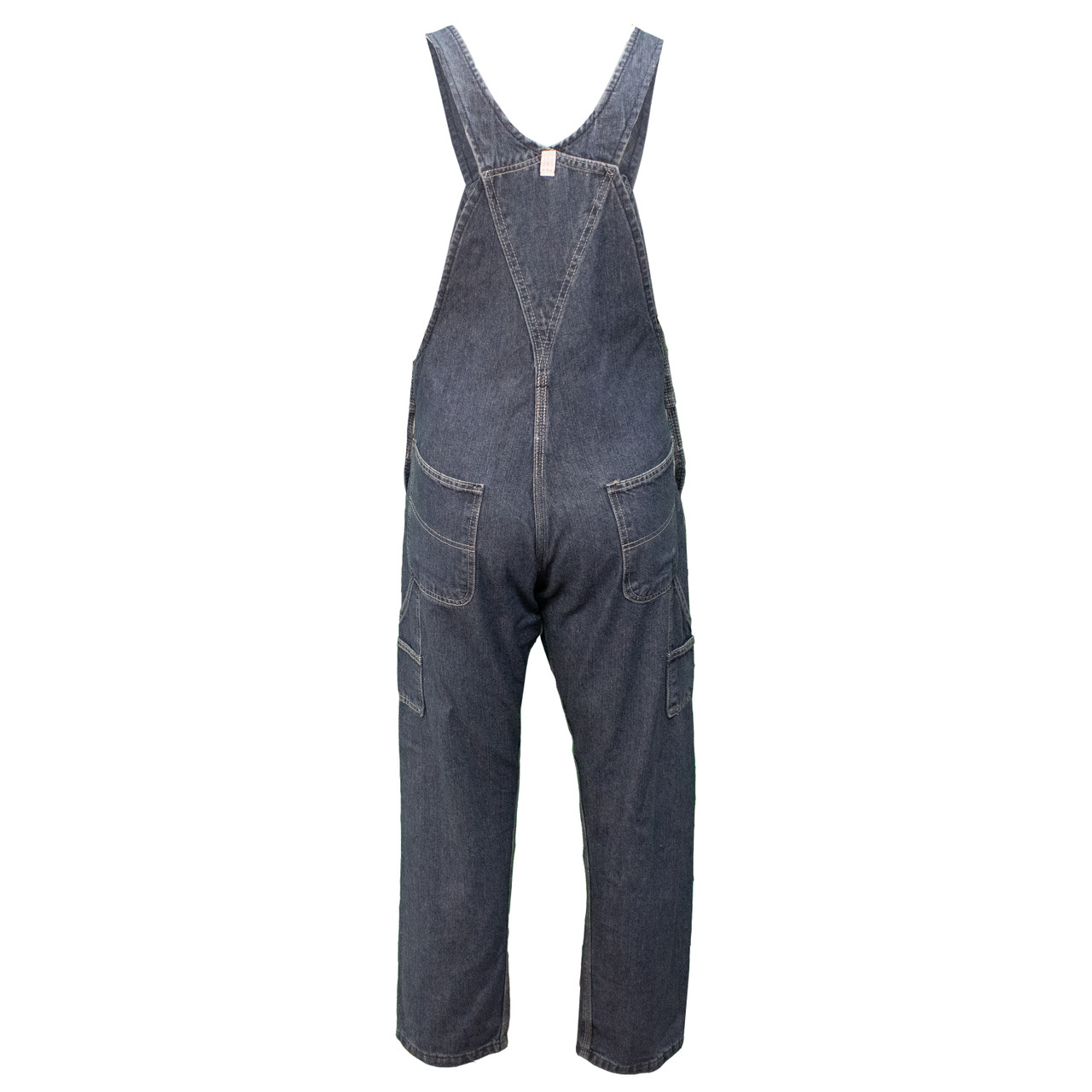 denim workwear with a bib