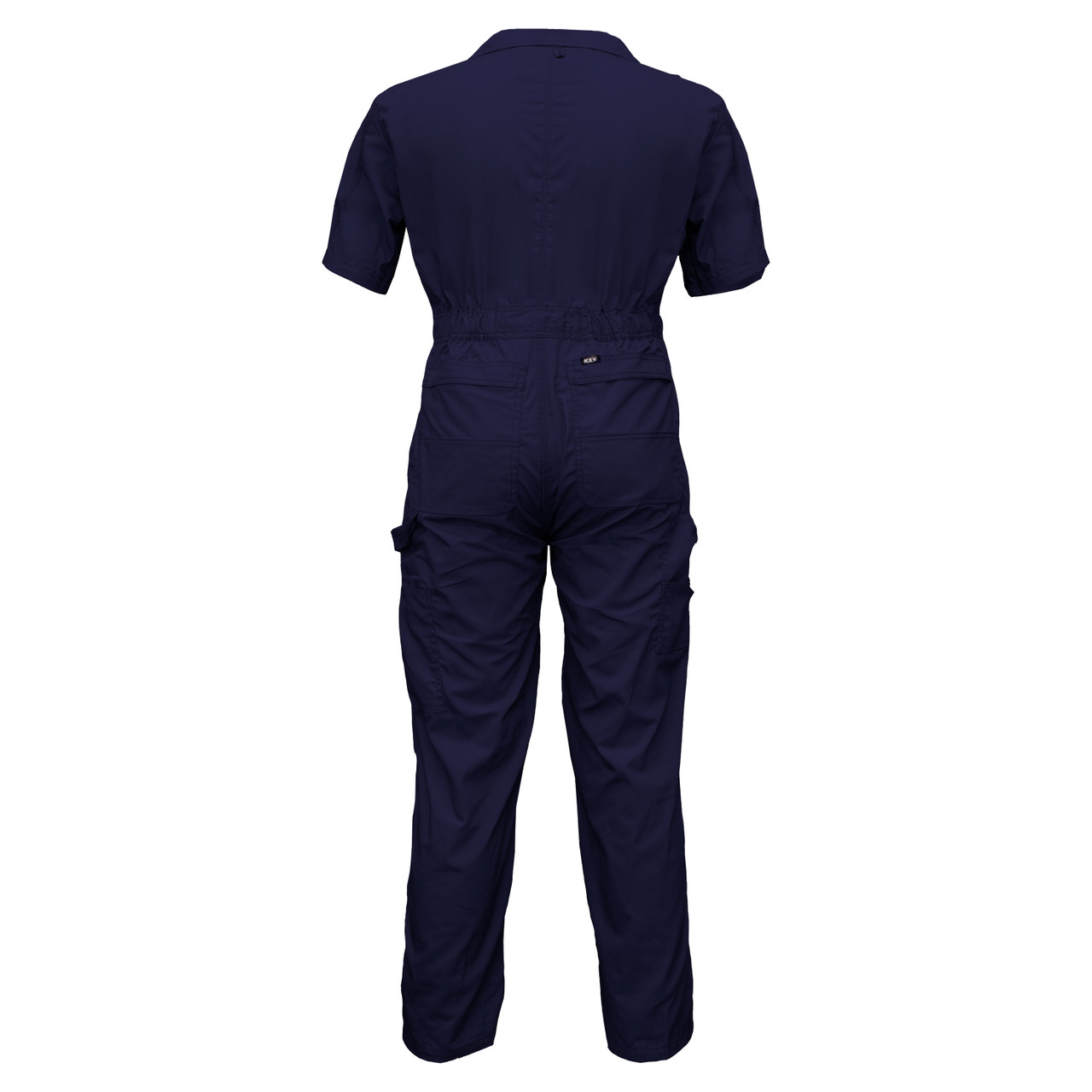Men's Coverall Short Sleeve Jumpsuit Cotton Blend Zipper Front Pockets  Overalls