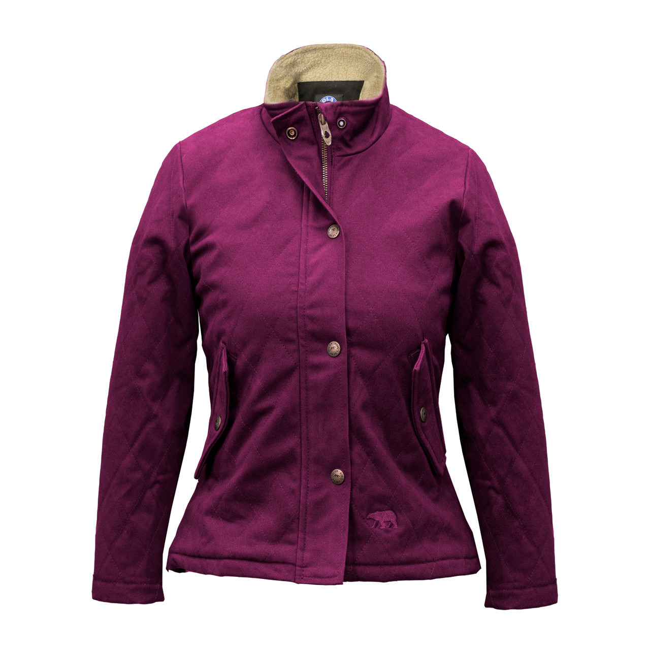 fleece lined quilted jacket