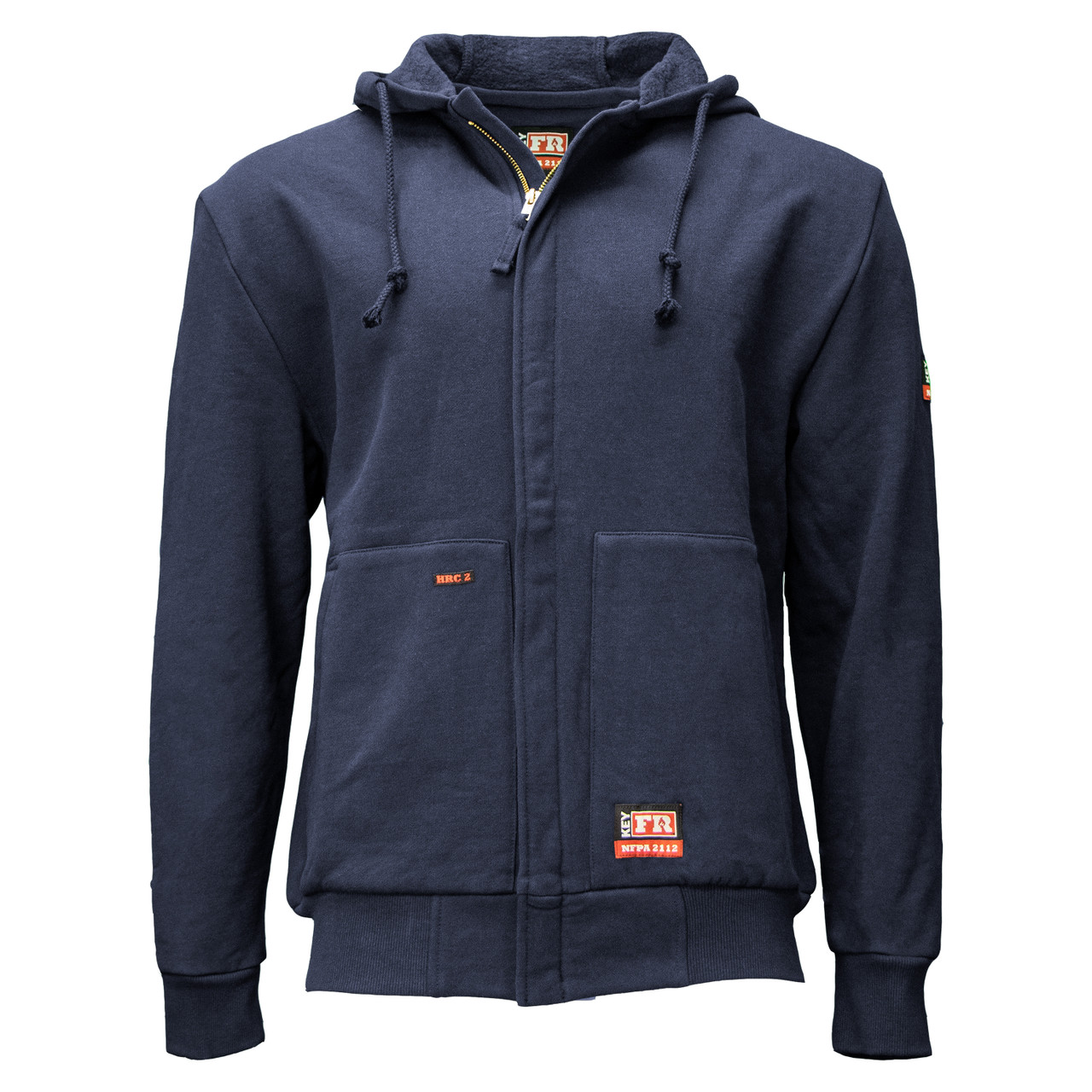 zip front hooded sweatshirt