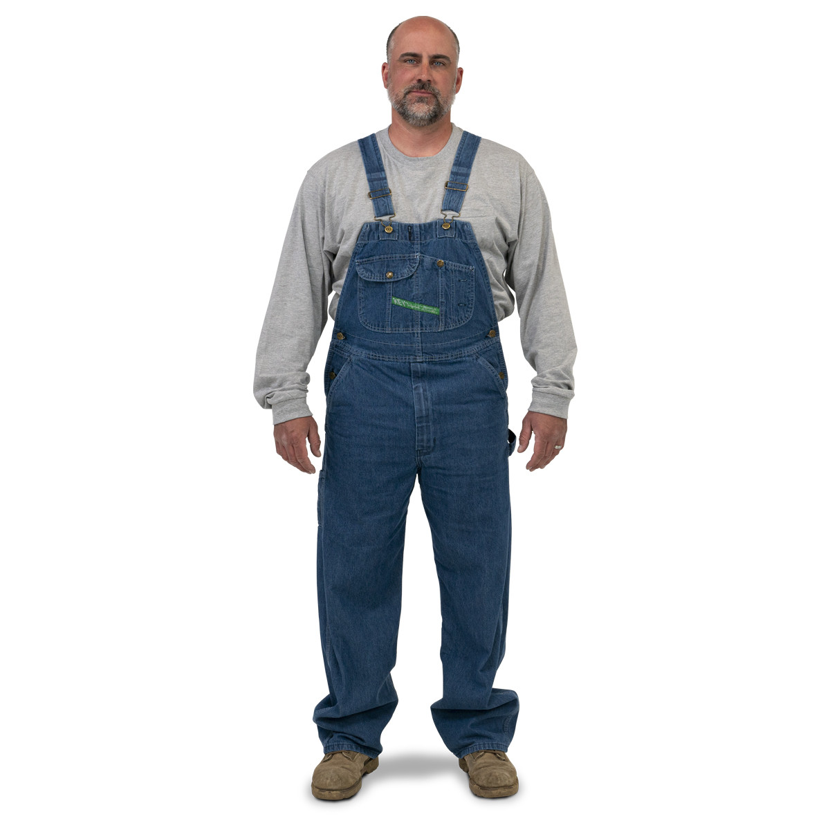 Bib Overalls for Men Enzyme Washed KEY Apparel