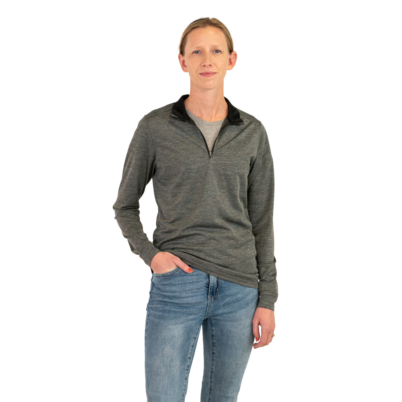 Women's quarter store zip top