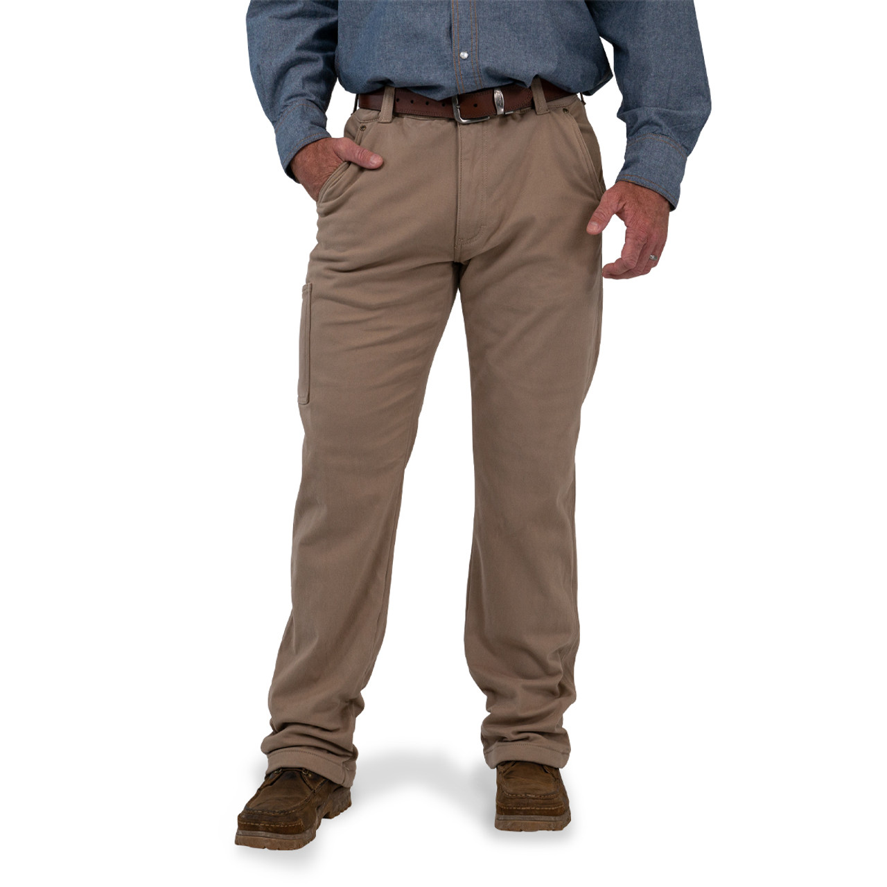 https://cdn11.bigcommerce.com/s-r4f6haoaux/images/stencil/1280x1280/products/415/2427/441-24-fleece-lined-shield-flex-pant-khaki-Polar-King-model-front__22363.1682020312.jpg?c=1