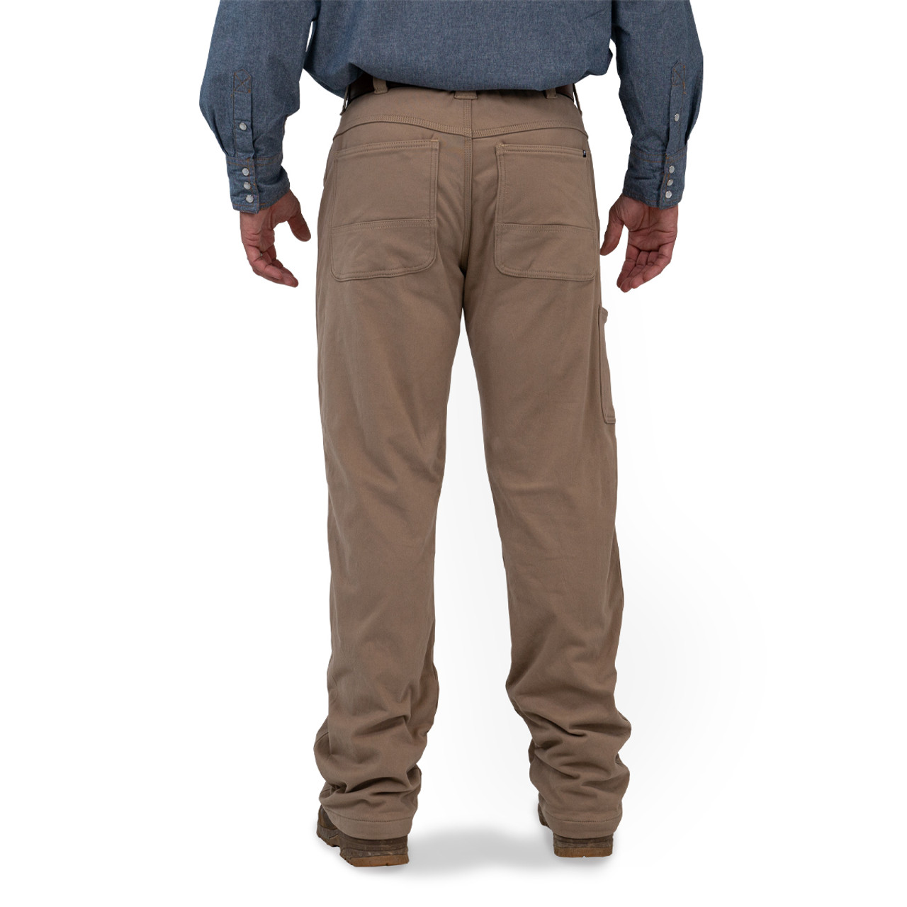 Carhartt Men's 32 in. x 34 in. Gravel Cotton/Spandex Medium Rugged Flex  Rigby 5-Pocket Pant 102517-039 - The Home Depot