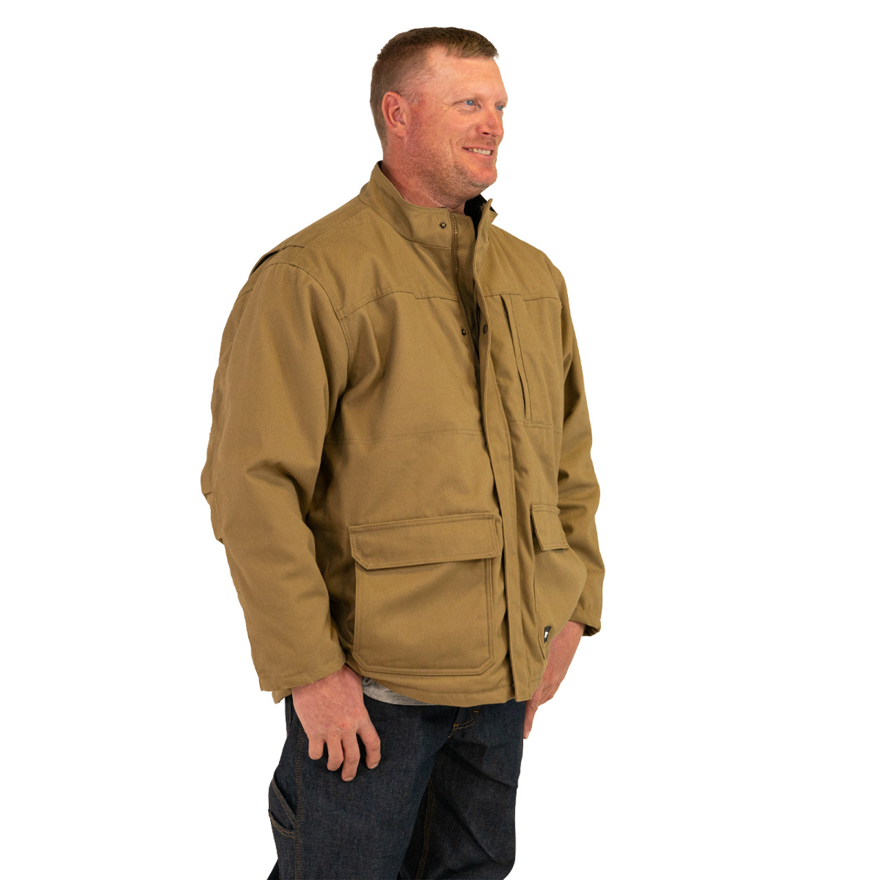 Polar King Premium Insulated Fleece Lined Duck Chore Coat, Big, 377.28,  Saddle