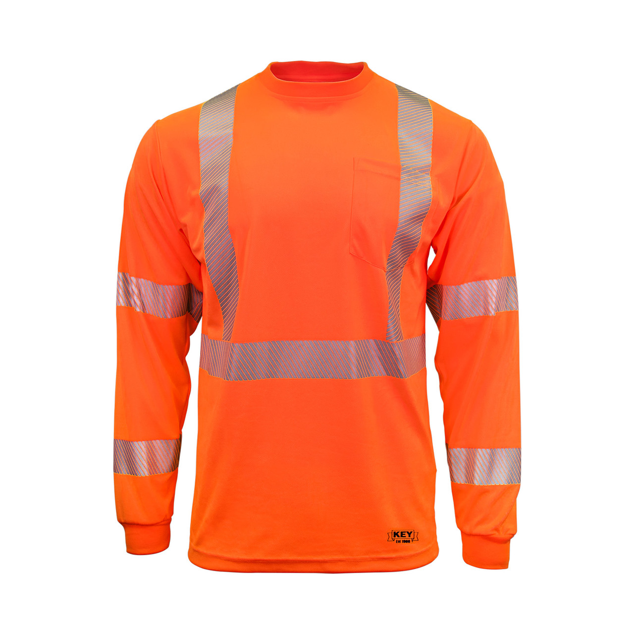 ANSI Class 3 Segmented Tape UltraSoft Long Sleeve Pocket Tee