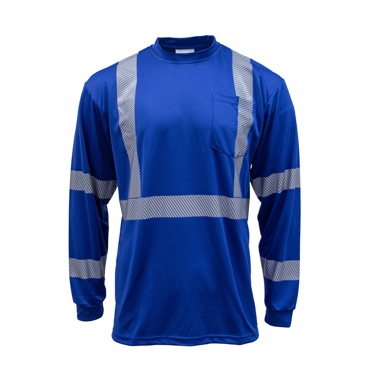 ANSI Class 3 Segmented Tape UltraSoft Long Sleeve Pocket Tee