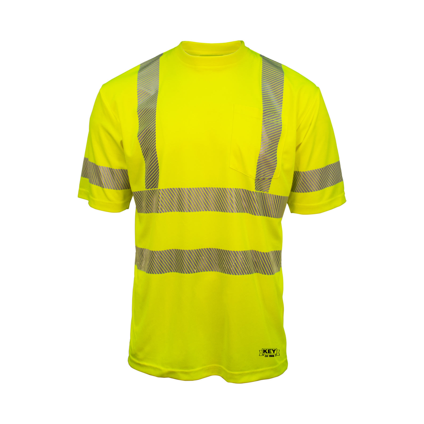 Tee Segmented ANSI Class 3 Segmented Tape UltraSoft Short Sleeve Pocket Tee