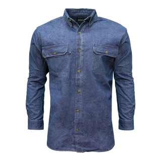 Logger Long Sleeve Zip Hickory Shirt | KEY