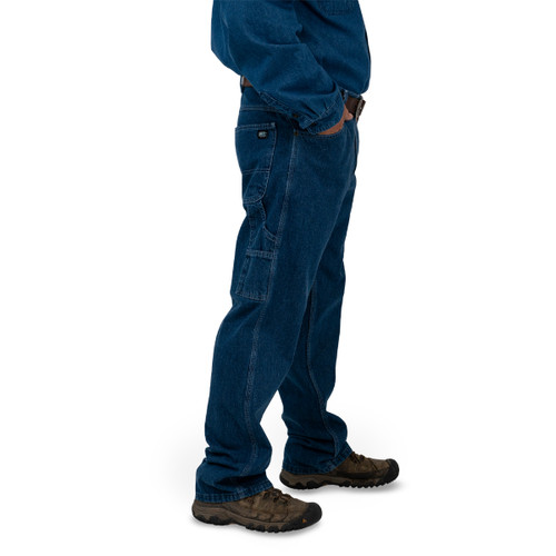 Traditional Fit Men's Denim Dungarees - KEY Apparel