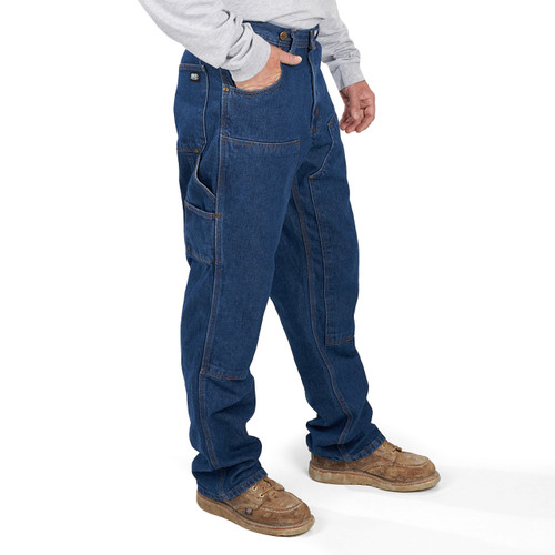 KEY Apparel Double Front Denim Logger Dungarees