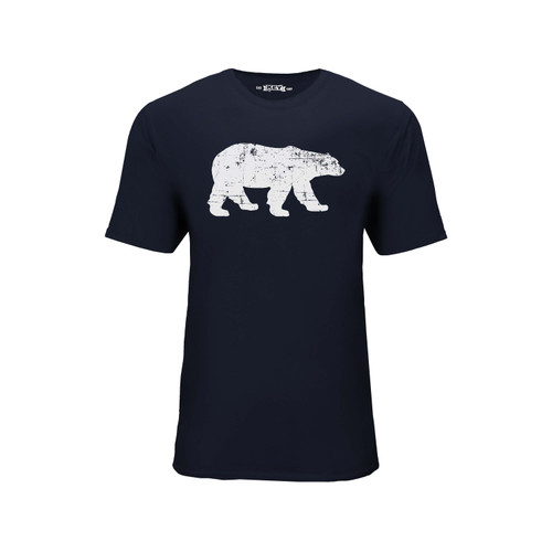 Men's Polar King Logo Tee Cotton Polyester Crew Neck Taped seams