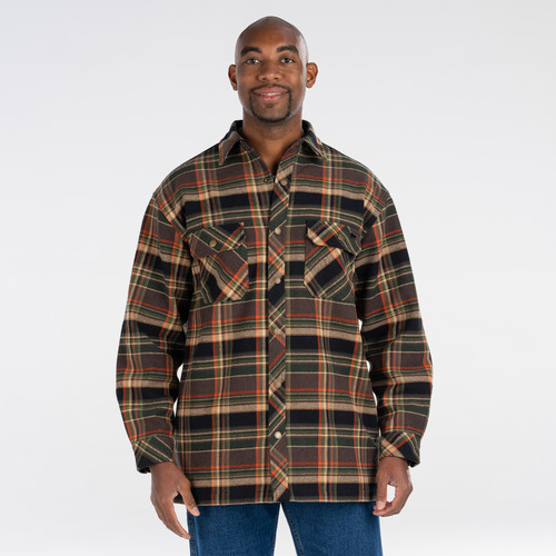 526 Patriot Bonded Flannel Shirt Jacket for Men. Also worn by women.