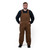 Unlined Duck Bib Overalls Knee Zip Cotton Multi-Pocket Reinforced Adjustable Straps - Front