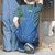 Little boy in youth bib overalls from KEY Apparel