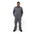 Fisher Stripe Unlined Long Sleeve Coverall Water Stain Resistant Relaxed Fit Bi-Swing Back Reinforced Pockets Heavy-Duty Zipper