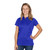 Athletic fit women's polo with stitched sides for comfort. Lightweight polyester fabric to keep you cool and dry. Features a three-button placket, sunglass loop and heat transfer tag.