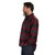 Freedom Plaid Polyester Spandex Long Sleeve Collar Chest Pockets Roll Tab Sleeves