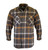 Fort Scott Plaids Yarn Dyed Cotton Banded Collar Hemmed Bottom Adjustable Cuff Chest Pockets Heavy Duty