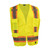 ANSI II Class 2 Hi-Visibility Mesh All Purpose Vest ANSI II Class 2 ISEA 107-2015 Compliant Two-Tone Contrasting Reflective Stripes