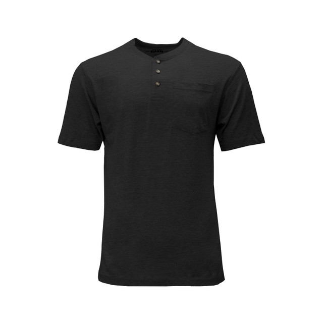 Heavyweight Short Sleeve Henley Pocket T-Shirt - KEY Apparel