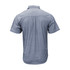 Back of Blue Chambray Short Sleeve Shirt