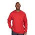 Long Sleeve T-Shirt Heavyweight Pocket Cotton Polyester Crew Neck