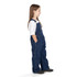 Kid's Bib Overall Cotton Washed Utility Pockets Pewter Hardware Hammer Loop