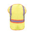 Hi-Visibility Solid Break-A-Way Vest ANSI II Class 2 ISEA 107-2015 Compliant Velcro Reflective Striping Orange Trim