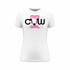 Women's Mini Cow Girl Logo Tee Cotton Polyester Crew Neck Taped seams