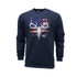 Varsity Crewneck Graphic Hunter Sweatshirt Cotton Polyester Unisex Raglan Sleeves Fleece