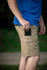 KEY Triad Traveler Short for work and leisure. Features modern flex fabric of 95% nylon & 5% spandex, water resistant finish, gusseted crotch, seven pockets total, triple needle stitching, and ample pocket storage!