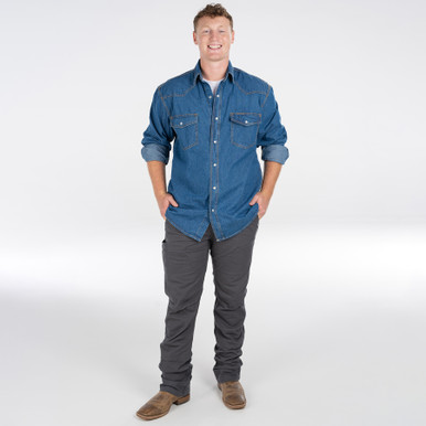 Mサイズ　LIDNM Denim Western Shirt Ultimate Western Shirt (plus Size) - Medium Wash | Levi's® US