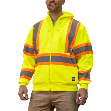 ANSI Class 3 Hi-Vis Hooded Sweatshirt - KEY Apparel