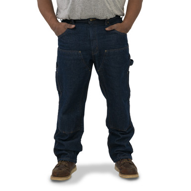 Denim Double Front Logger Dungaree | KEY Apparel