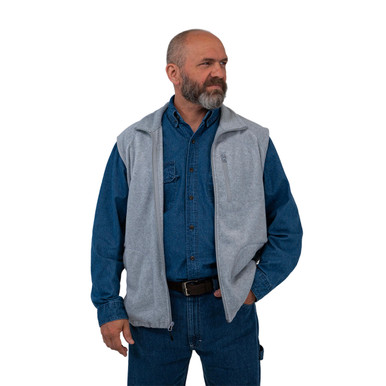 Stay Cozy with Our Unisex Glacier Fleece Vest - KEY Apparel