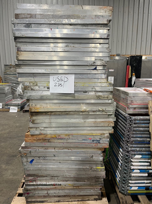 23 X 31 Used Aluminum Frames (Saati Mesh) 23 X 31 Used Aluminum Frames (Saati Mesh)