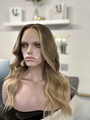 Holly – Buttercream Blonde Balayage Mid-Length Lace Wig